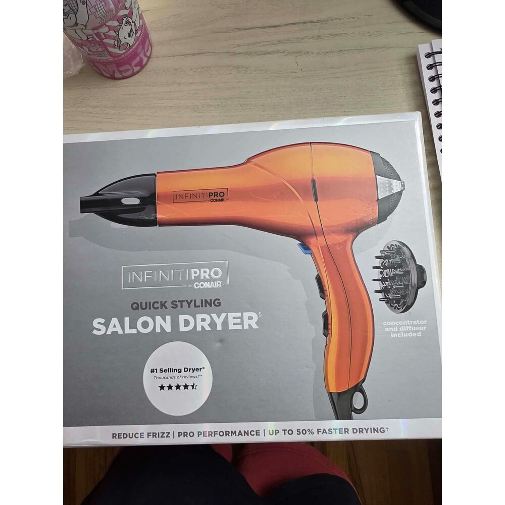 INFINITI PRO CONAIR Orange Quick Styling Salon Hair Dryer